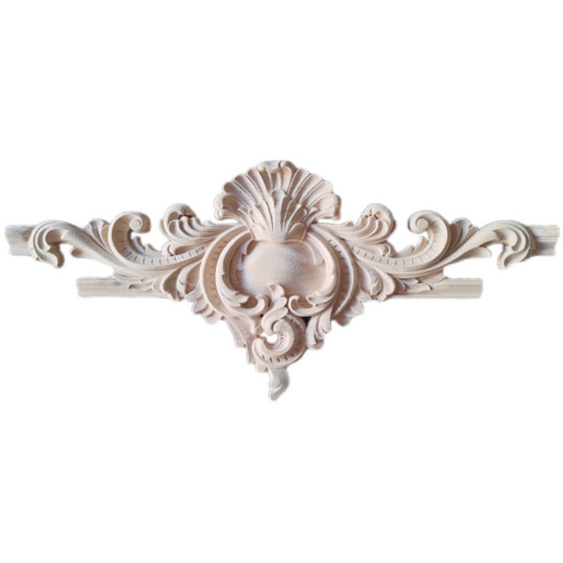 东阳木雕 背景墙接线角花 欧式贴花家具配件 木柜门花 实木贴装饰