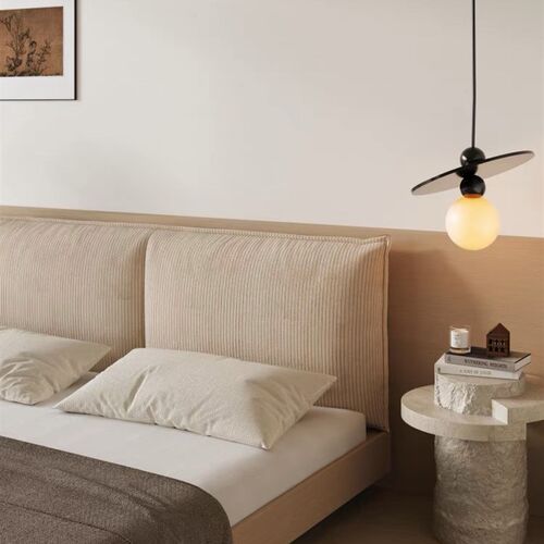 复古灯背绒床头靠垫 榻榻米床头高包无床头靠芯垫可拆洗 软级感