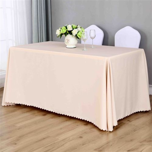 定制桌布布艺酒店活动办公长方形台布加厚签到长条桌纯色会议桌布