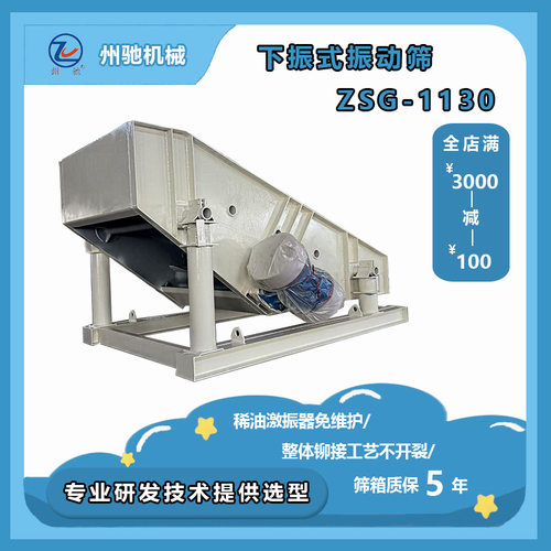上振式下振式振动筛  矿用直线筛 编织筛网振动电机激振器驱动