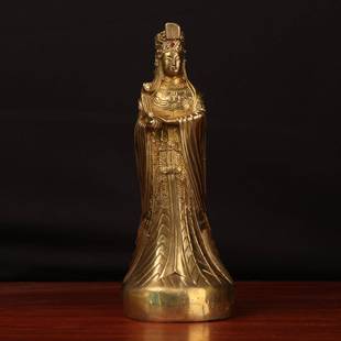 杨铜记 铜妈祖 铜妈祖 如意妈祖 家居办公室铜妈祖摆件