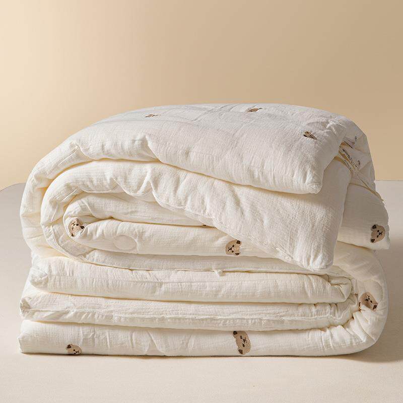 A类双层纱大豆纤维被子被芯学生宿舍冬被四季通用春秋被儿童棉被4
