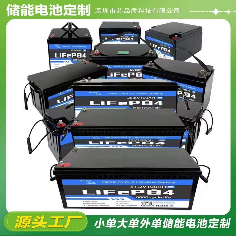 12.8V 6Ah 8Ah Rechargeable Lithium Ion Battery Home 100AH