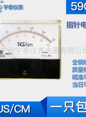 59c2-a 1.0us 3.0cm输入1ma双刻度100x120mm直流电流表指针仪表