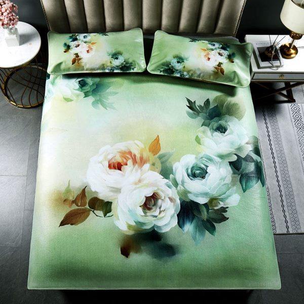 2023新款彩绘牛皮席夏季水牛皮凉席子1米8三件套软1米5儿童沙发垫,床上用品,牛皮席,淘宝优惠券,粉丝福利购,淘宝优惠卷