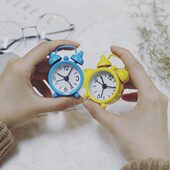 女孩创意学生儿童个性 床头静音迷你女生可爱卧室韩版 包邮 小闹钟