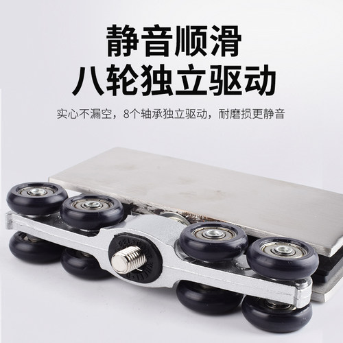 加厚不锈钢玻璃重型玻璃移门吊轮静音玻璃滑动门吊轮玻璃吊夹滑轮