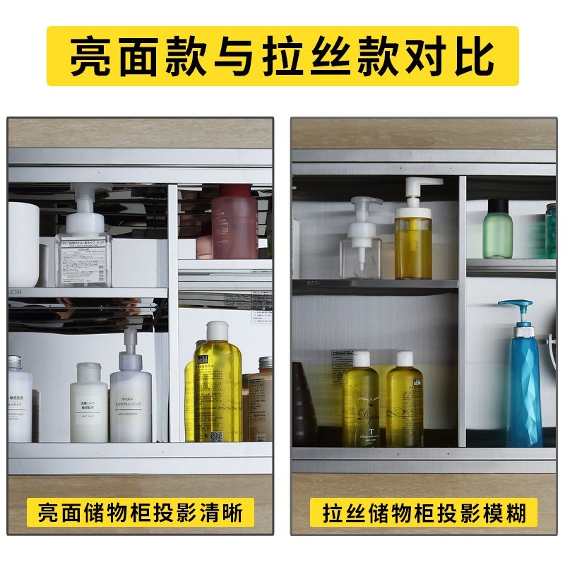 家用304不锈钢碗柜厨房柜子储物柜简易橱柜置物柜壁挂墙式吊柜子