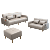 免洗科技布沙发客厅简约小户型公寓简易现代可折叠懒人布艺沙发床