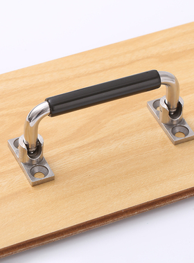 不锈钢工业折叠拉手提手XAN01-L100摇头活动拉手锥孔型带板把手