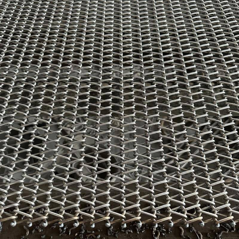 304不锈钢加密人字形输送网带清洗网带输送机烘干机压铸机转弯机