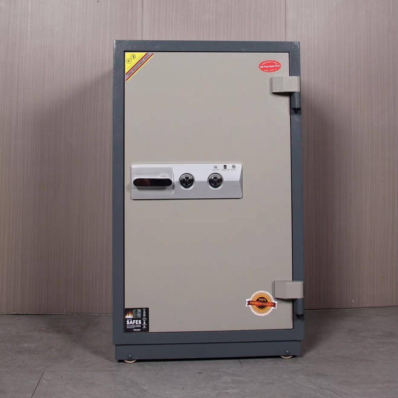 防火保险柜防盗超重家用保险柜指纹钥匙密码一体带警报办公文件