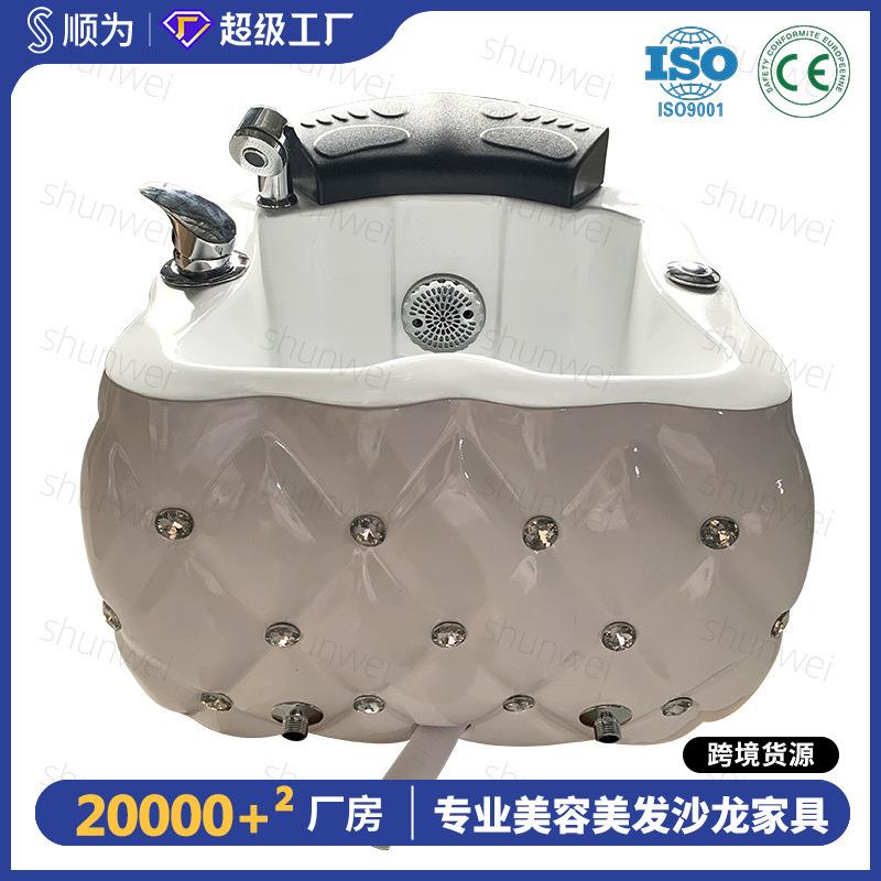 足浴盆智能泡脚家用商用美甲店带冲浪七彩灯按摩泡脚桶足浴器
