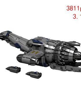 3热卖小颗粒MOC-12777太空飞船儿童益智积木拼装玩具模型摆件