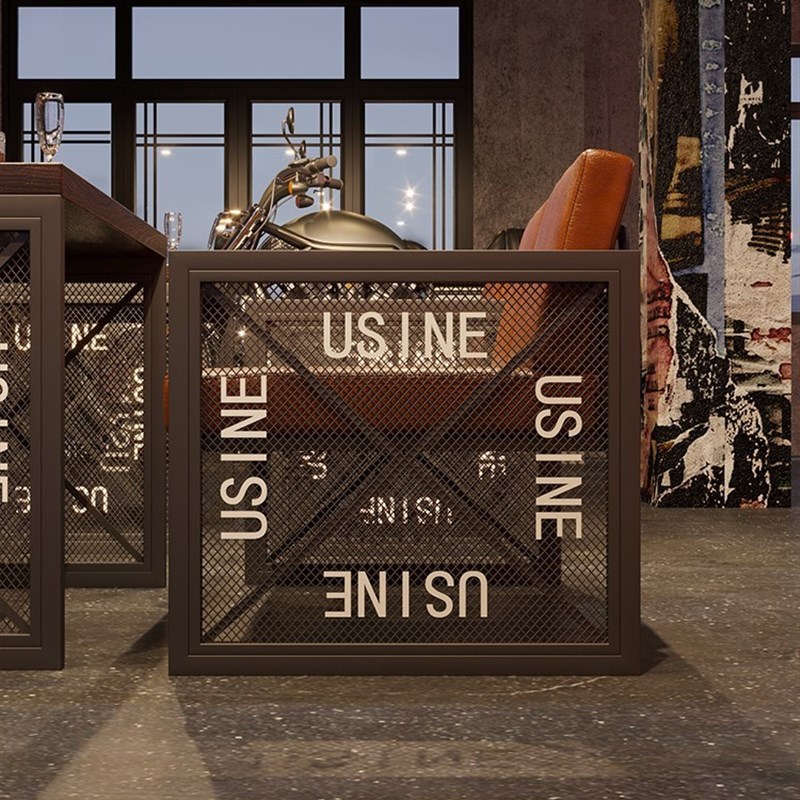 网红酒吧桌椅组合复古工业风茶餐厅D咖啡厅烧烤店定制ktv卡座沙发