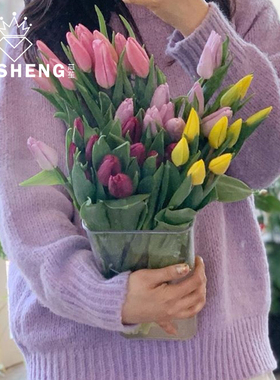 韩式高透明花桶PC耐摔花瓶花店用品专业醒花养花材料家居插花装饰