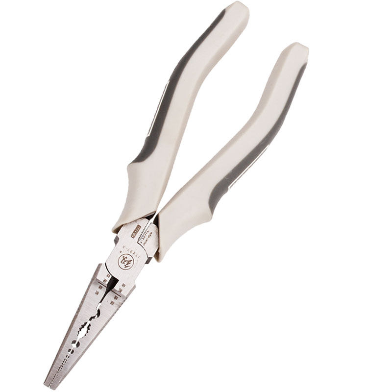 福冈工具多功能尖嘴钳子小手工小钳子7寸钳尖头钳尖口断线钳五金