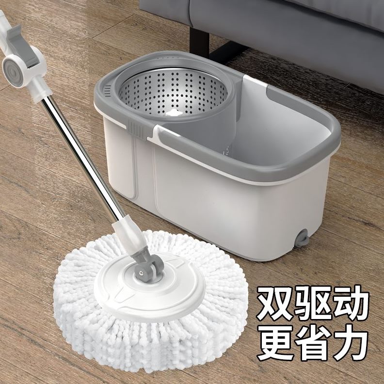 墩布拖桶家用旋转拖干湿两用免手洗平板拖把桶