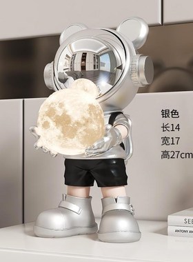 宇航员小夜灯创意摆件轻奢高级感客厅装饰品太空人生日礼物送男友