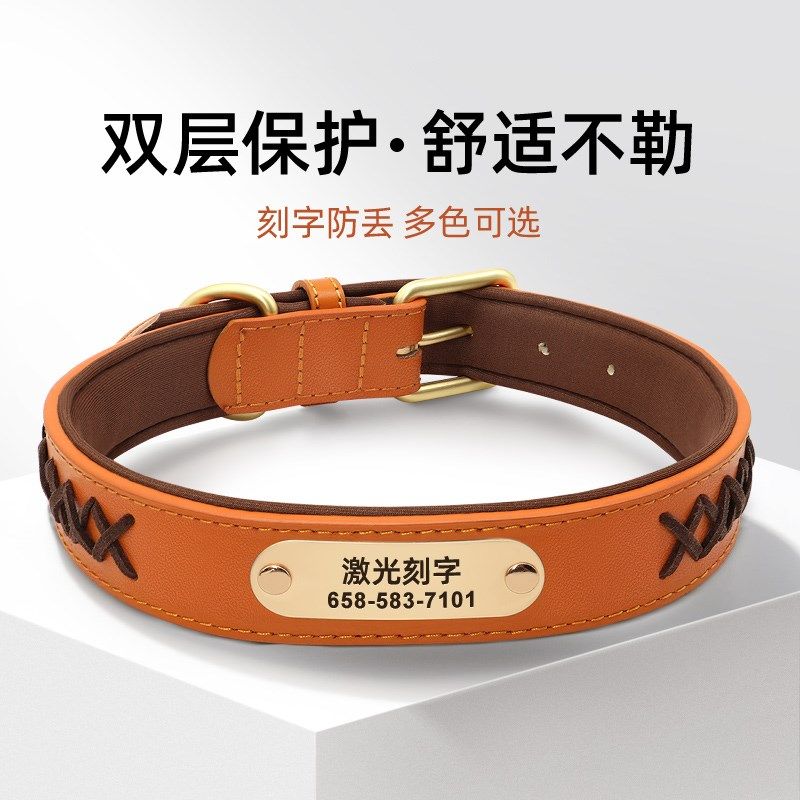宠物项圈狗狗脖圈中小型犬比熊柴犬狗颈圈刻字防丢狗牌遛狗牵引绳,宠物/宠物食品及用品,项圈/肩带,淘宝优惠券,粉丝福利购,淘宝优惠卷