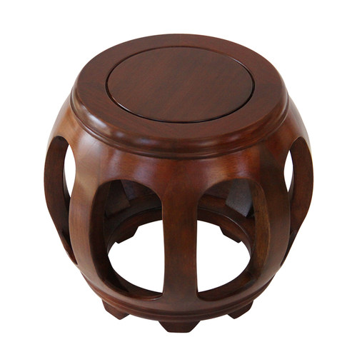 黑胡桃色中式实木凳子架子鼓凳黑棕色小凳子清仓古筝凳子敦凳雕花