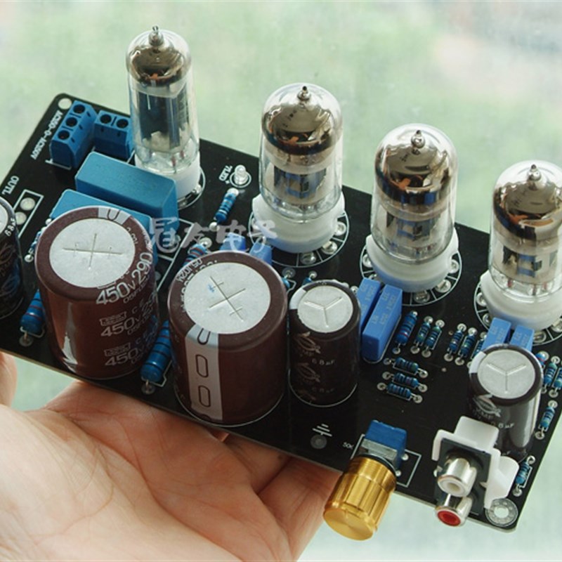 6N4发烧电子管胆前级板音响x前置板12AX7放大板成品采用M7线路