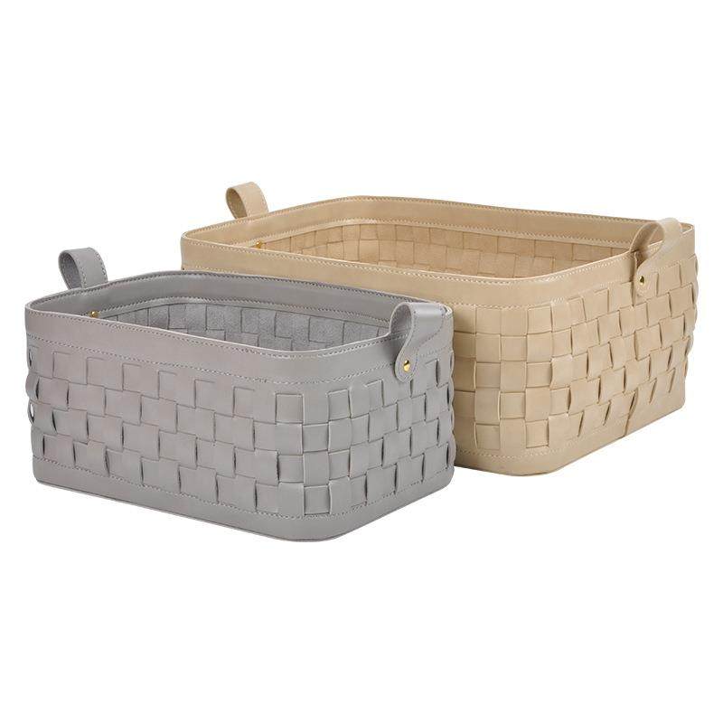 轻奢皮质手工编织收纳篮筐置物篮脏衣篮样板间卧室饰品软装摆件,自行车/骑行装备/零配件,更多零件/配件,淘宝优惠券,粉丝福利购,淘宝优惠卷
