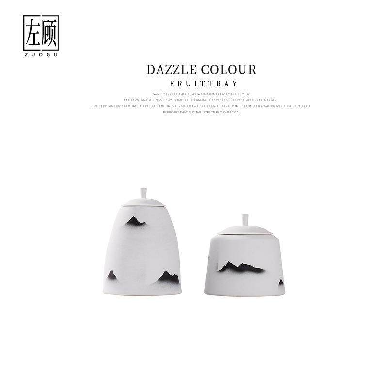 左顾新中式售楼处样板房玄关书房软装摆件磨砂陶瓷储物罐工艺品,清洗/食品/商业设备,风口/风叶/风机配件,淘宝优惠券,粉丝福利购,淘宝优惠卷