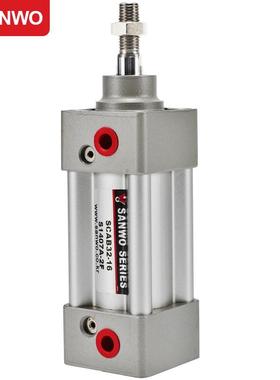 三和气缸SCAB32-16米字型缸筒小型气动缸多种规格进口密封圈SANWO