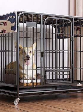狗笼子小型犬泰迪室内包邮带厕所中型犬大型犬狗笼子金毛猫笼兔笼