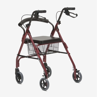 老人购物篮子拉车助步椅助行车带四轮带座老年市场买菜车助步推车