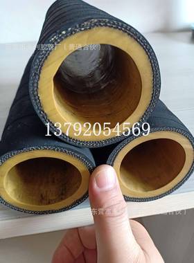 红胶夹布喷砂胶管高强度聚氨酯耐磨橡胶管32mm-51mm