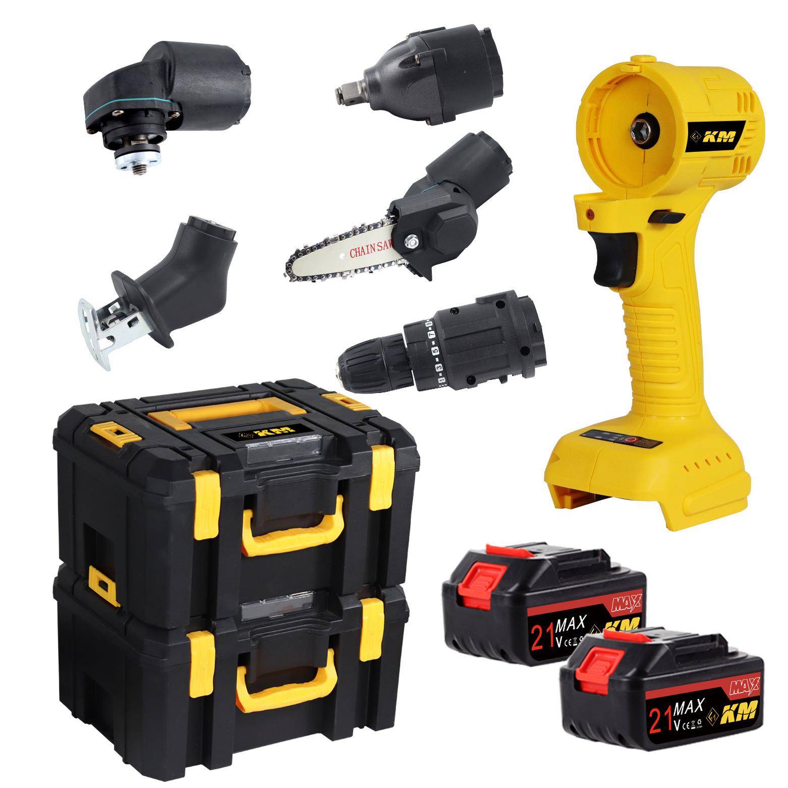 充电锂电工具套装多用宝万用宝组合套装改装工具园林切割伐木