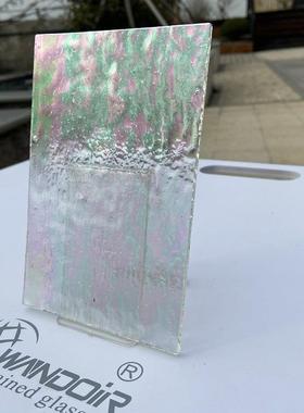 厂家现货供应 珠光五彩透明水纹玻璃 装饰艺术玻璃【100SGIR】