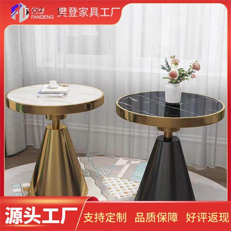 意式大理石边几轻奢风岩板茶几客厅简约现代角几茶几圆形床边几,3C数码配件,其它配件,淘宝优惠券,粉丝福利购,淘宝优惠卷