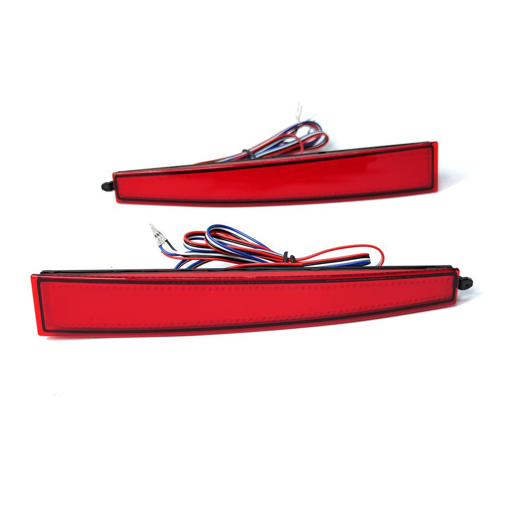 FOR BEZZA流光后杠灯LED后保险杠尾灯雾灯3功能流水熏黑加装改装