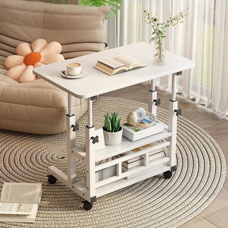 可移动升降电脑桌床边桌家用小桌子简约学生宿舍学习书桌子出租屋