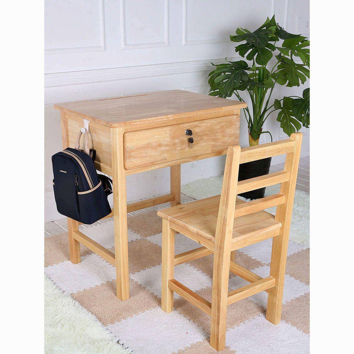 免安装实木隼卯结构学习桌家用抽屉单人简约写字台书桌课桌学习桌