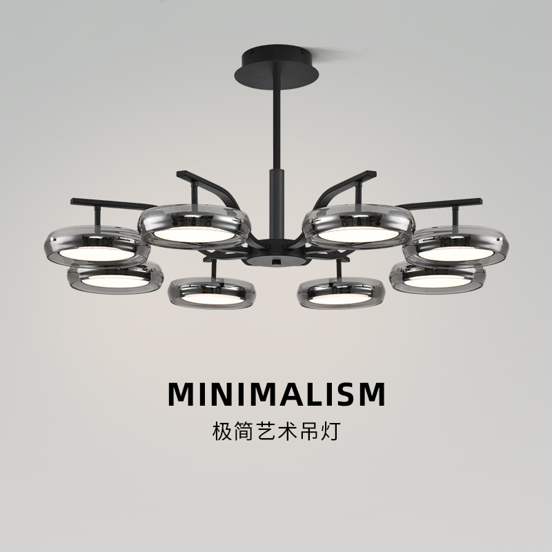 意式轻奢现代全光谱客厅吊灯2025设计师款高级感高档大厅卧室吊灯