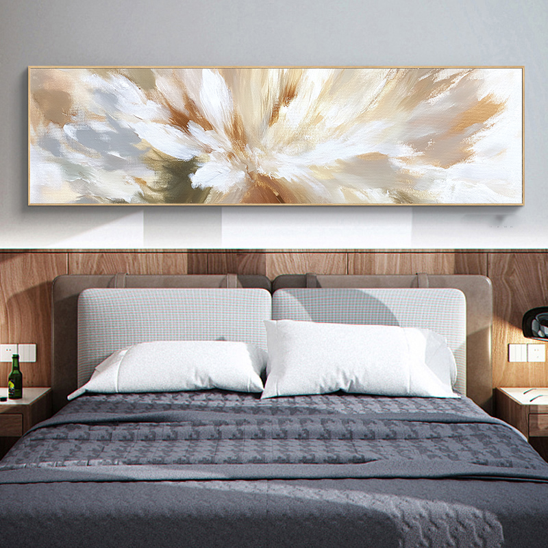 肌理感卧室装饰画抽象简约主卧床头画轻奢高档客厅沙发背景墙挂画