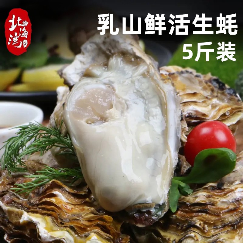 北海湾乳山生蚝5斤/箱 （3-4两/个和5-6两/个规格自选）