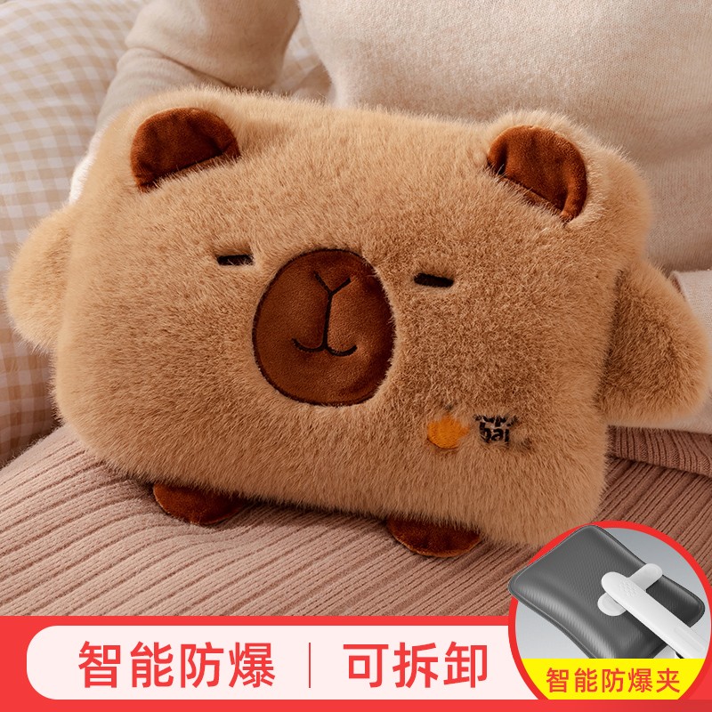 热水袋充电式防爆暖宝宝暖水袋注水正品女热敷专用毛绒可爱暖手宝