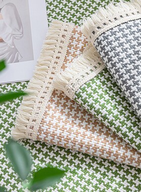 棉麻沙发垫四季通用2024新款轻奢高级感防滑定制坐垫子盖布巾夏季