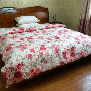 90%白鸭绒羽绒被子被芯全棉加厚单双人婚庆秋冬被