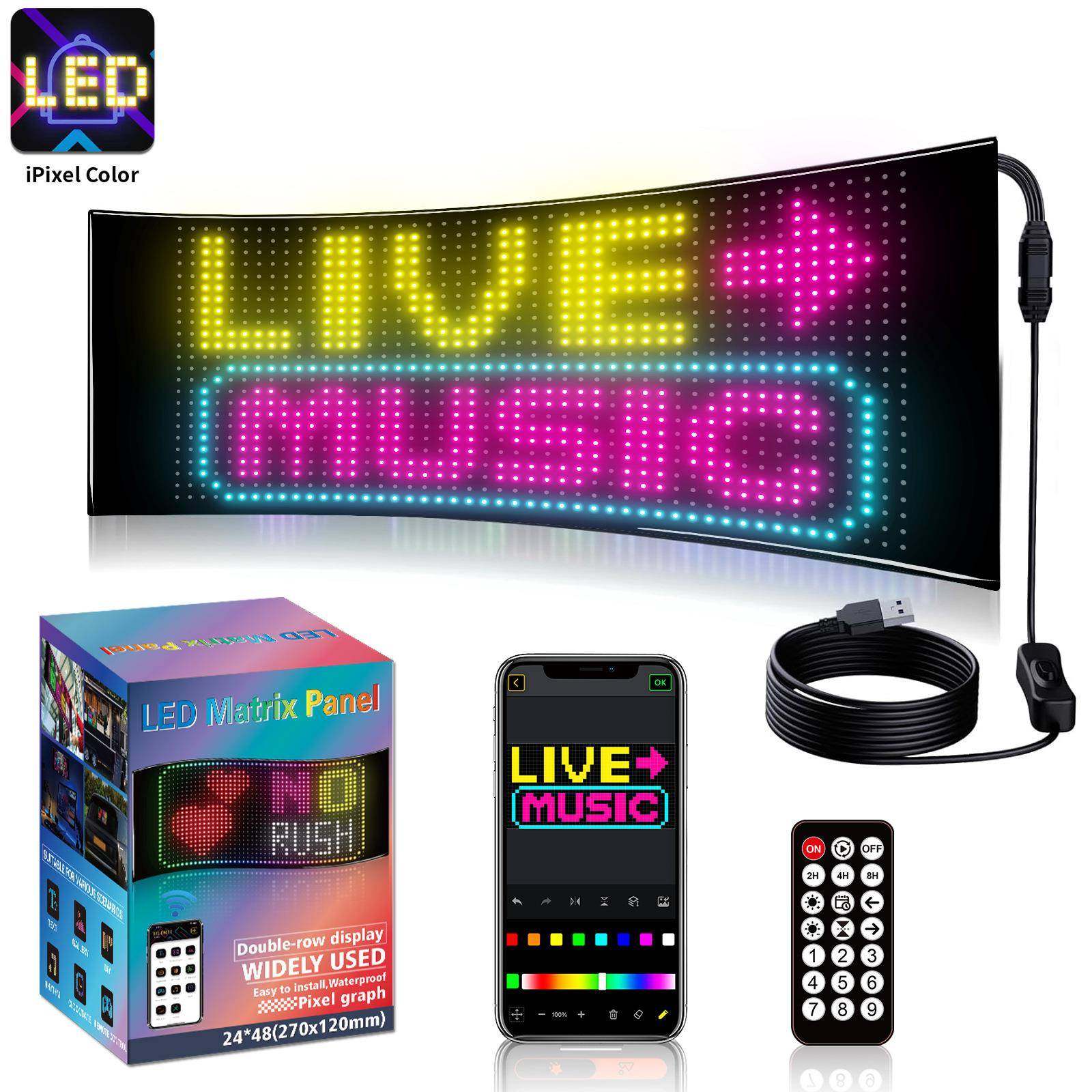 LED随贴屏全防水LED柔性屏门头电竞娱乐屏全彩LED软屏双排显示屏,特色手工艺,其他特色工艺品,淘宝优惠券,粉丝福利购,淘宝优惠卷