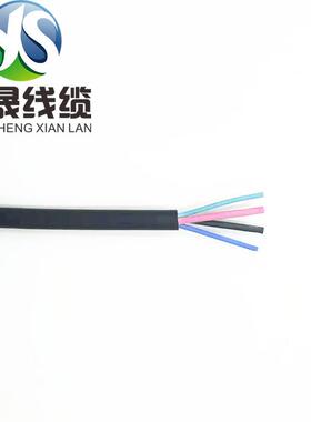 阻燃耐寒舞台灯连接线H05RN-F2*1.0+2*0.3橡胶线户外防水电源线