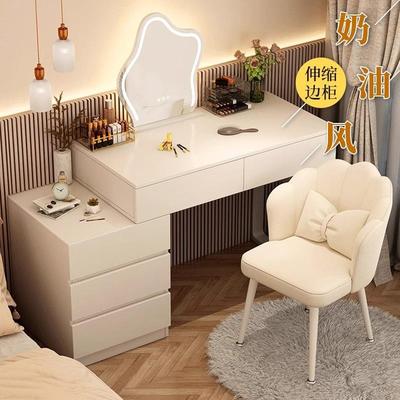 梳妆台卧室简约现代2025新款轻奢小户型收纳柜一体主卧书桌化妆桌