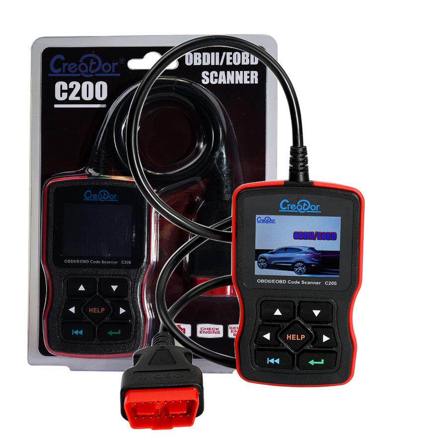 Creator C200 obd2 scanner多语言汽车故障诊断仪故障灯灯清除