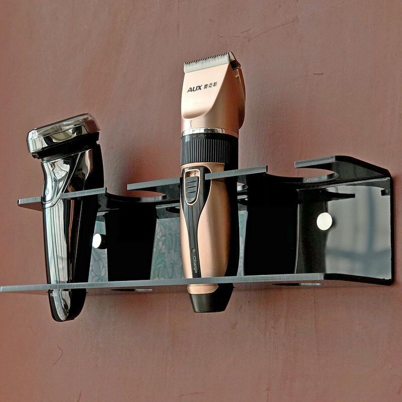 电推剪收纳壁挂支架 美发理发工具墙壁挂架 电推子滚梳摆放展示架