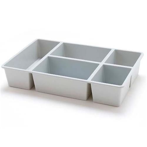 桌面分类分格储物格透明塑料整理笔托盘内分隔盒子格子抽屉收纳盒